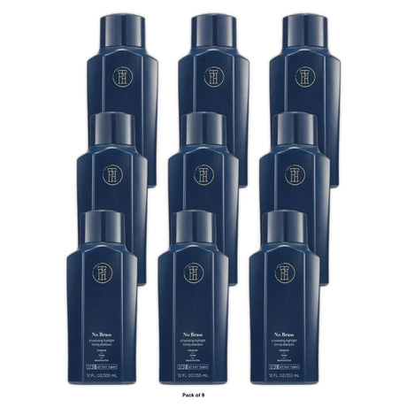TPH BY TARAJI No Brass Vitamin E Hydrating Blue Toner Shampoo for Brunettes & Co 12 Oz (Pack of 9)