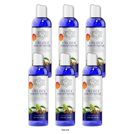 Le’Host Hair & Wigs Unlock Hair Detangler Silky Smooth Instant Hydration and Det 8 Oz (Pack of 6)