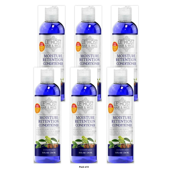 Le Host Moisture Retention Conditioner 7-in-1 Hair Treatment for Hair & Wigs 8 Oz (Pack of 6)