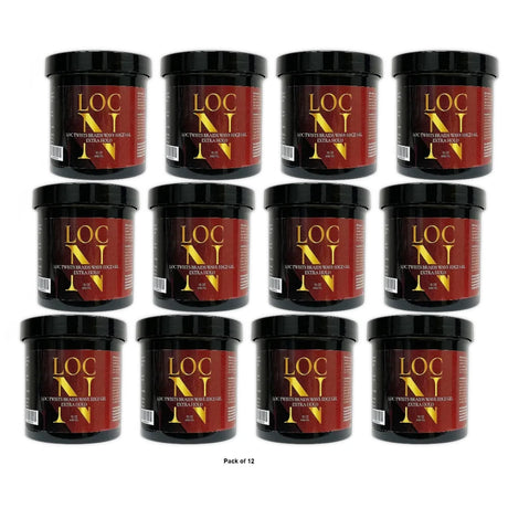 Loc N Twist Braid Edge Gel Extra Hold 16oz (Pack of 12)
