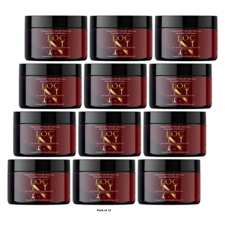 Loc N Twists Braids Wave Edge Gel - Extra Hold Hair Gel 8 oz Frizz Control (Pack of 12)