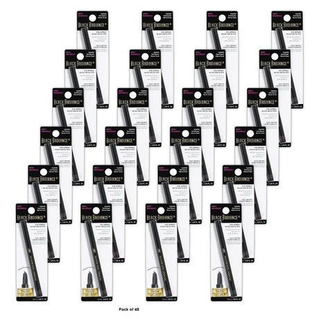 Black Radiance Eye Appeal Micro Eyebrow Pen - Dark Brown 0.04fl Oz (Pack of 48)