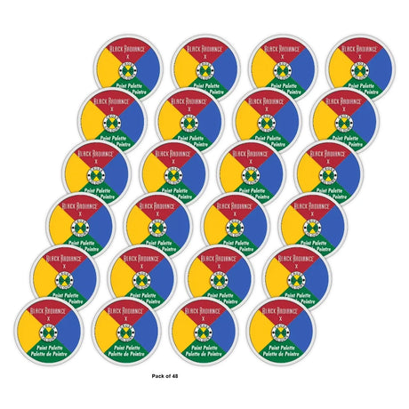 Black Radiance Cross Colors Paint Palette - 0.52oz (Pack of 48)