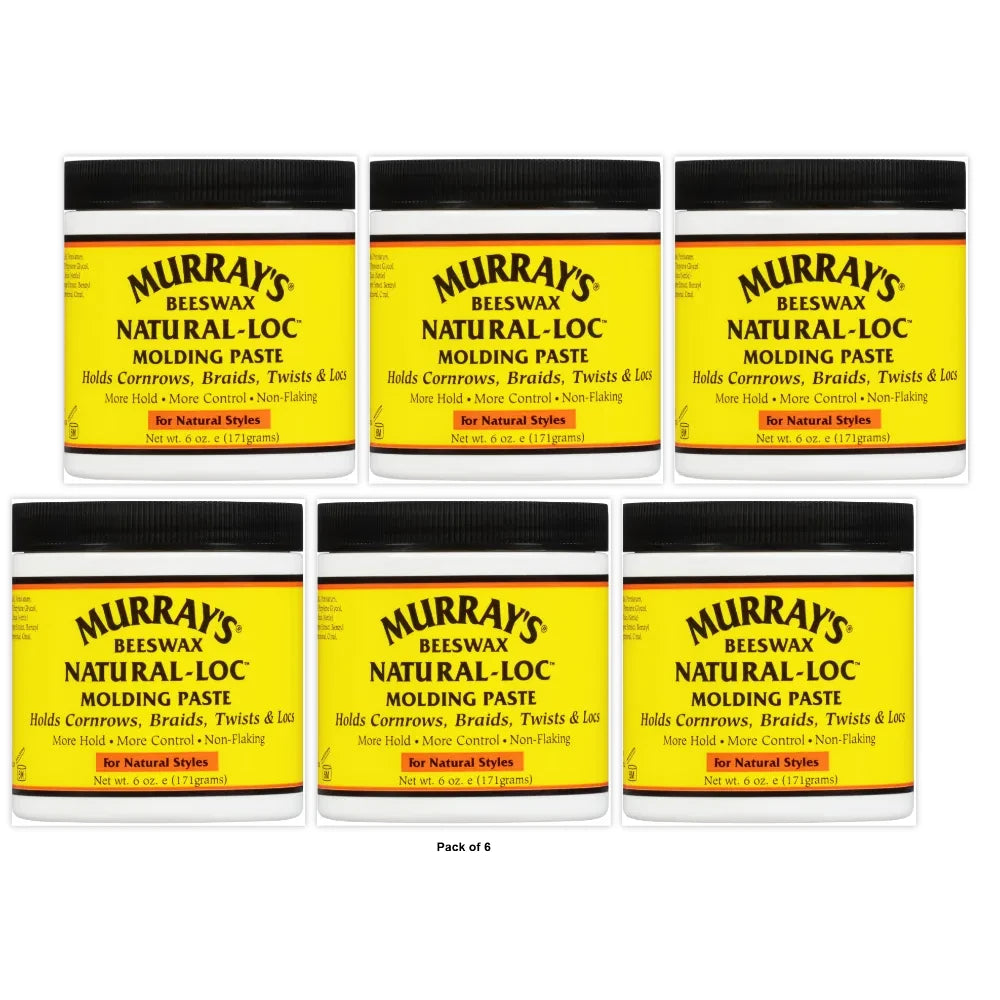 Murray s Beeswax Natural-Lock for Natural Styles Molding Paste . All Hair 6 oz (Pack of 6)