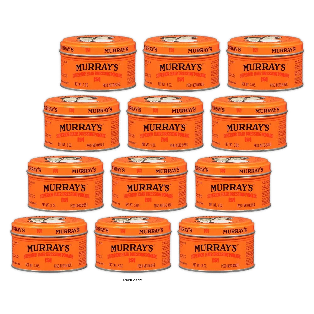 Murray s Superior Shine Enhancing Texturizing Hair Dressing Pomade 3 oz (Pack of 12)