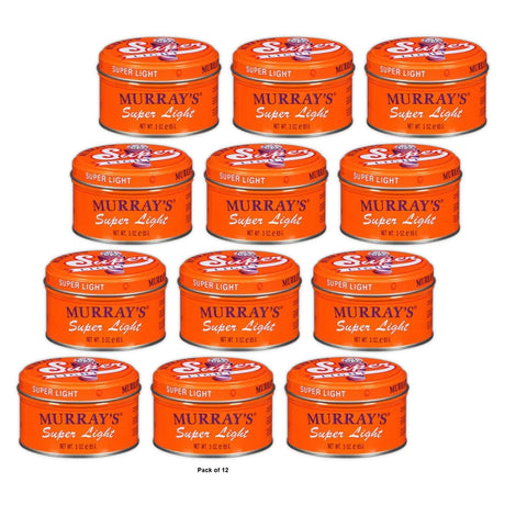 Murray s Super Light Hair Dressing and Pomade for Control Style and Shine 3 Oz (Pack of 12)
