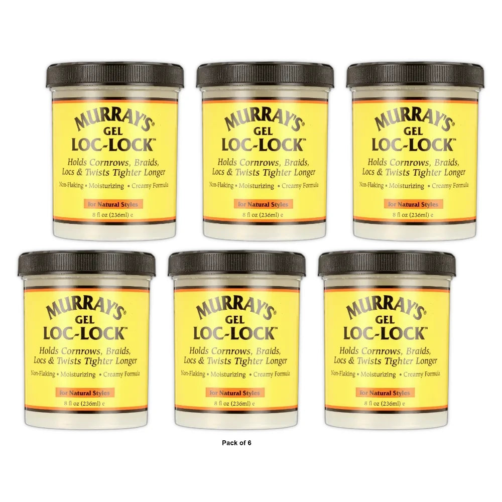 Murray s Loc-Lock Gel 8 oz. Moisturizing Unisex (Pack of 6)
