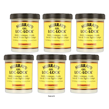 Murray s Loc-Lock Gel 8 oz. Moisturizing Unisex (Pack of 6)