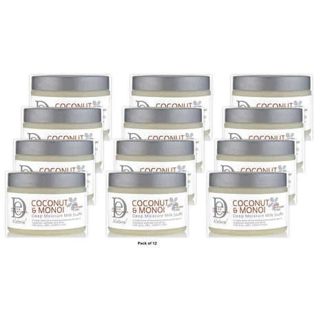 Design Essentials Coconut & Monoi Deep Moisture Milk Souffle Hair Cream 12 oz - (Pack of 12)