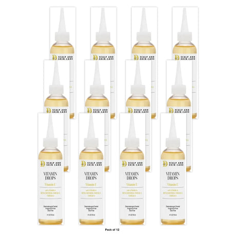 Scalp & Skin Care Vitamin Drops 4. Oz (Pack of 12)