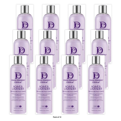 Design Essentials Agave & Lavender Moisturizing & Detangling Conditioner 12 oz (Pack of 12)