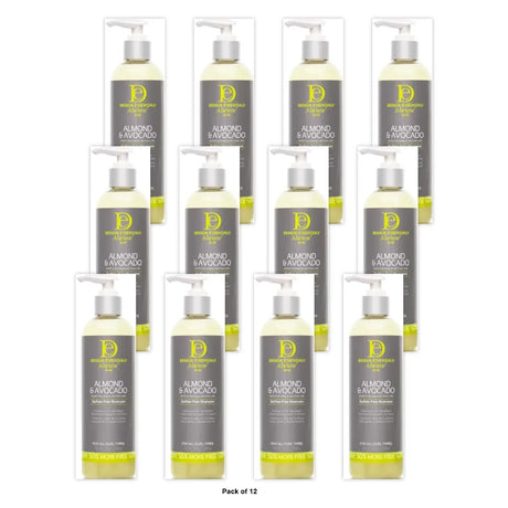 Design Essentials Almond Avocado Shampoo 12 oz - (Pack of 12)