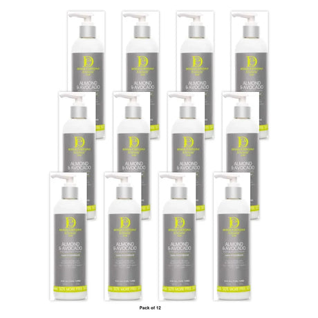 Design Essentials Natural Almond & Avocado Moisturizing & Detangling Conditioner 12 oz (Pack of 12)