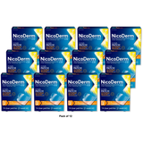 Nicoderm CQ Clear Nicotine Patch 14 Mg Stop Smoking Aid 1.76Oz (Pack of 12)