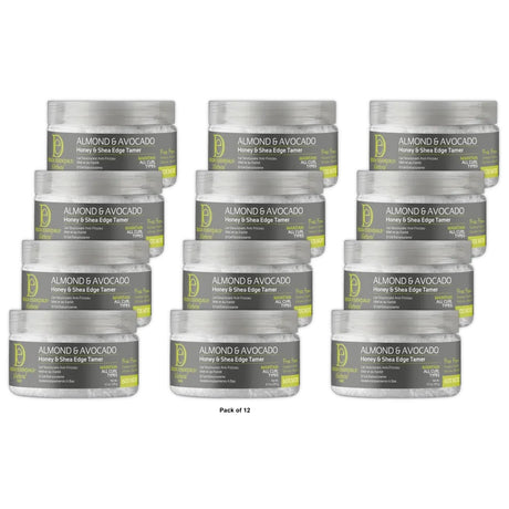 Design Essential Almond & Avocado Edge Tamer 3.7 Oz Hair Styling (Pack of 12)