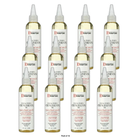 Design Essentials Edge & Temple Strengthening Hair Oil 4oz. All Hair Types Moi (Pack of 12)
