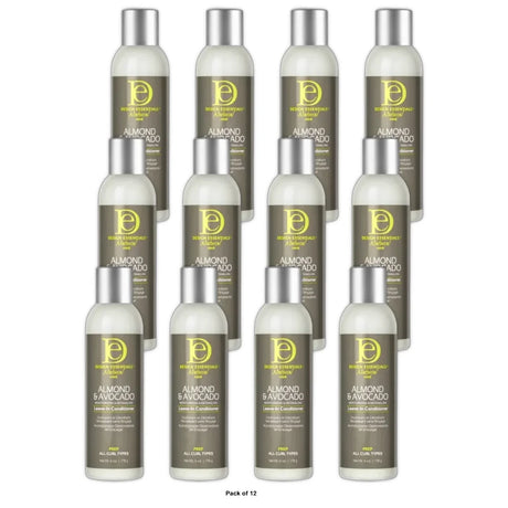 Design Essentials Almond Avocado Moisturizing Leave in Conditioner 6oz. Unisex (Pack of 12)