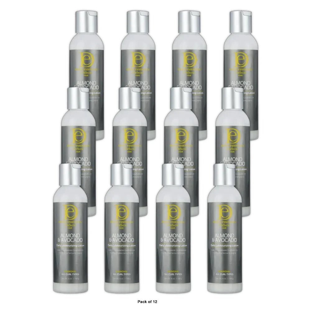 Design Essentials Almond Avocado Daily Moisture Lotion 6 oz. Curly Hair (Pack of 12)