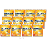 Nicorette Stop Smoking Aid 4mg Gum Fruit Chill 6.20Oz (Pack of 12)