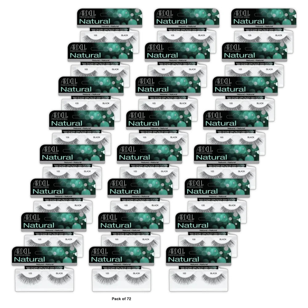 Ardell Fashion Lashes [105] Black 1 pair (Pack of 72)