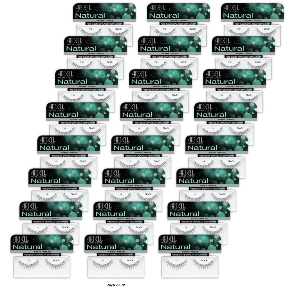 Ardell Fashion Lashes, 110 Black, 1 Pair (Pack of 72)
