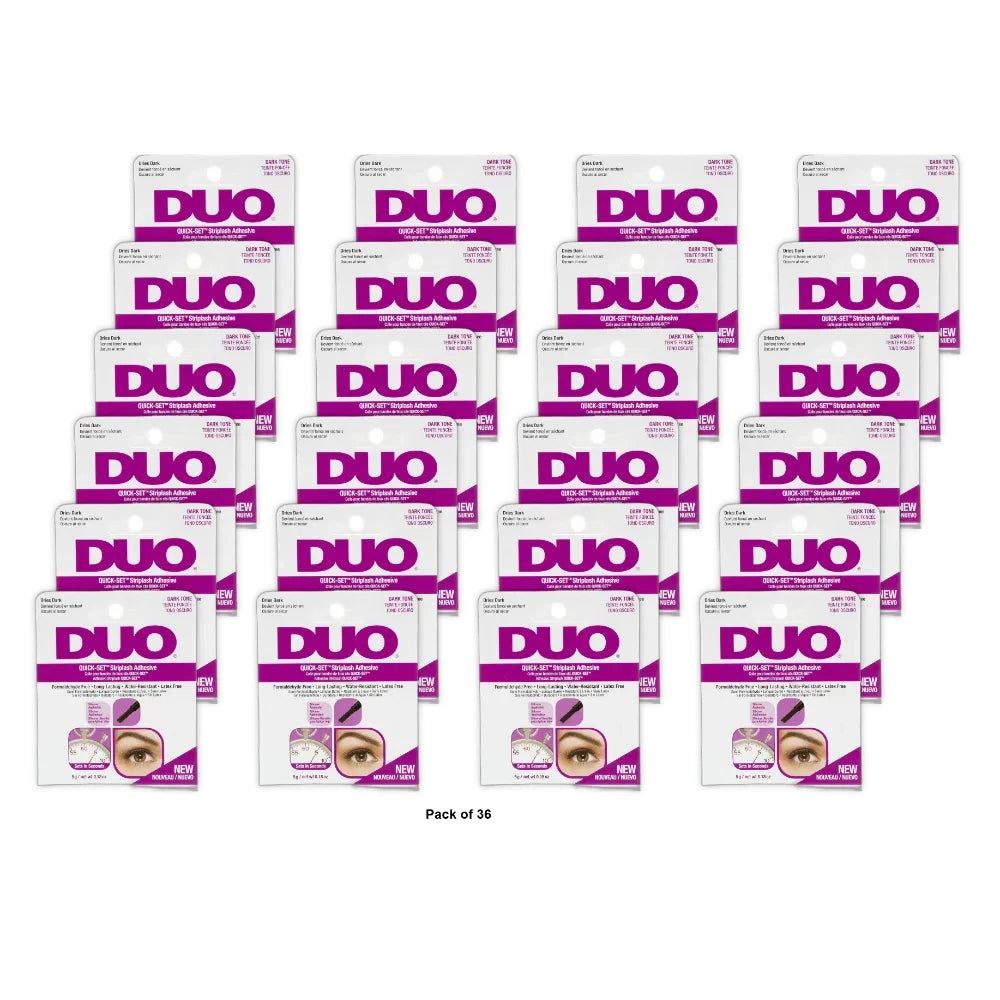 DUO Quick-Set Clear False Strip Lash Adhesive 0.18 Oz (Pack of 36)