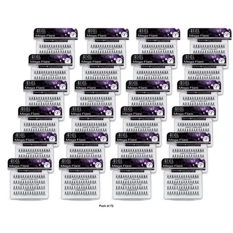 Ardell Knot-Free Mega Flare Lashes - Long Black (Pack of 72)