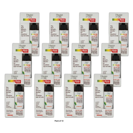 Apple Cider Vinegar Bald Spot Recovery Serum 1.76 fl oz - with Black Castor Oil (Pack of 12)