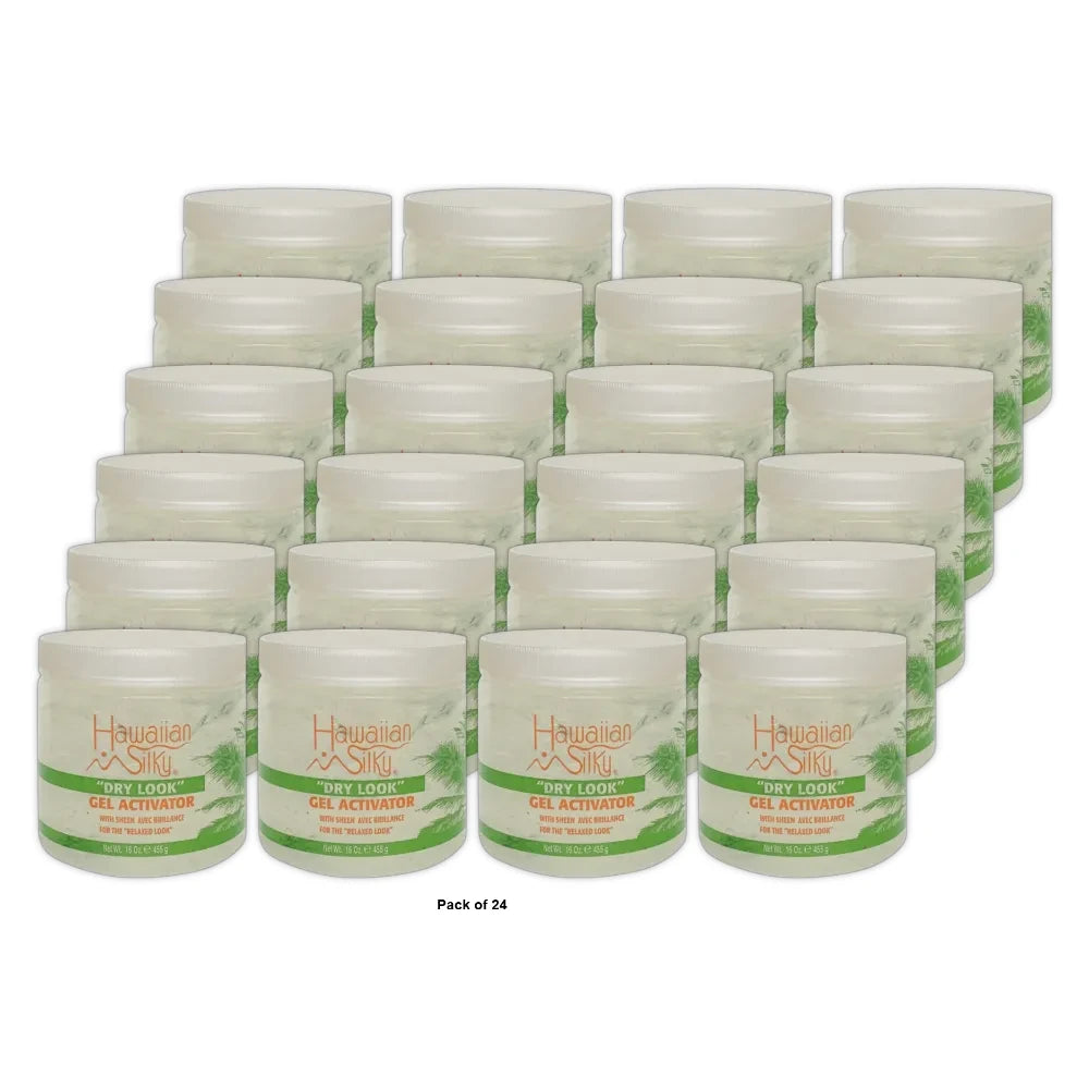 Hawaiian Silky- Dry Look Gel Activator 8oz (Pack of 24)
