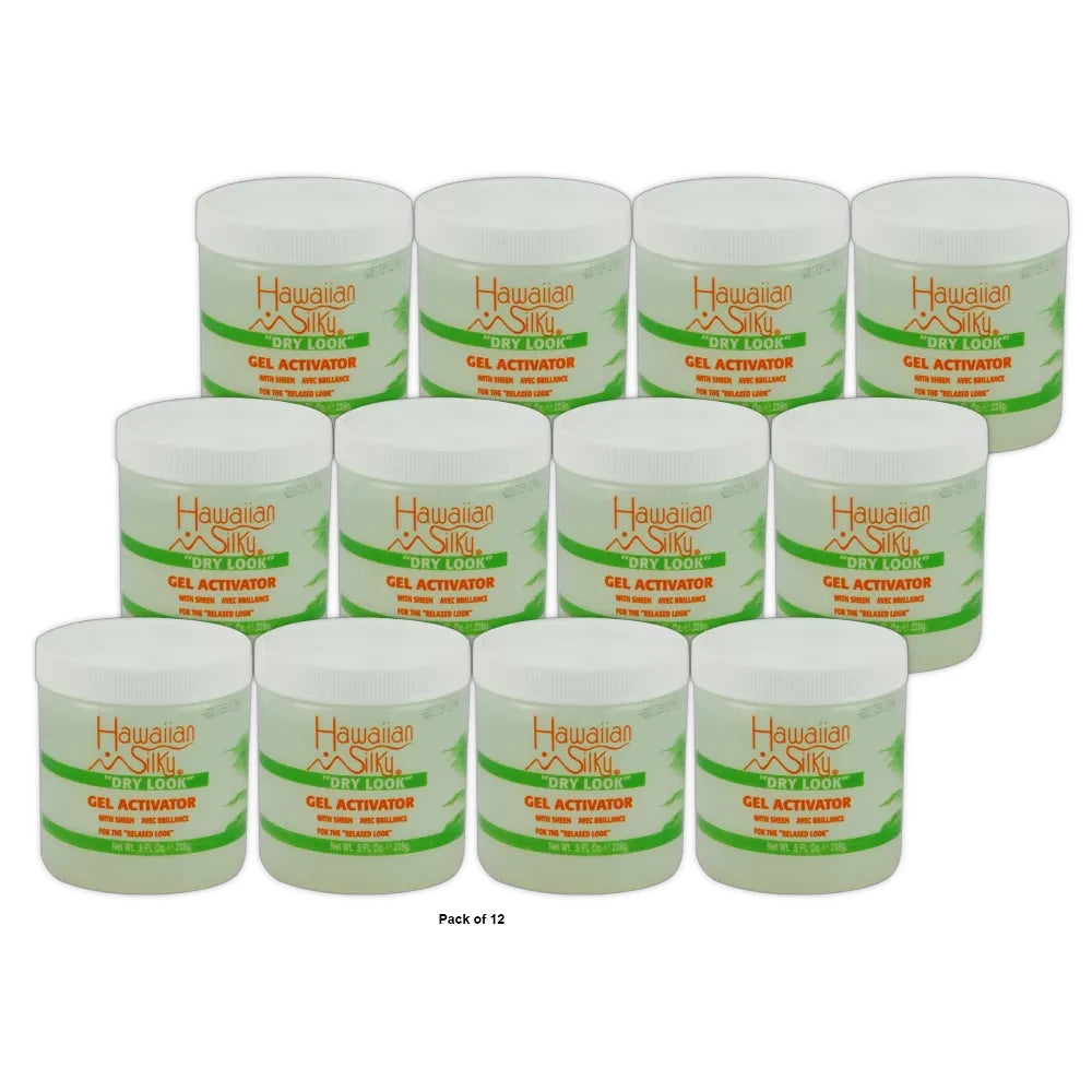 Hawaiian Silky - Dry Look Gel Activator 16 Oz (Pack of 12)