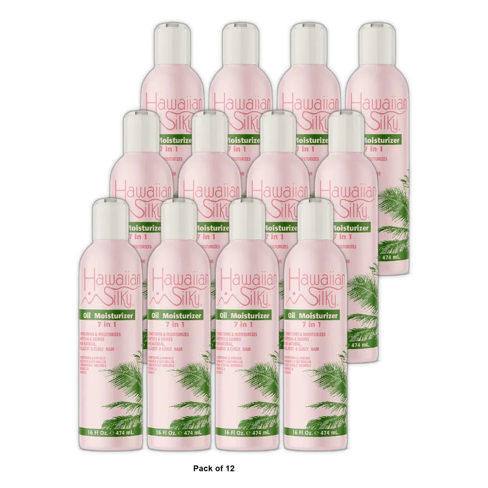 Hawaiian Silky - Oil Moisturizer 7-in-1 16. Oz (Pack of 12)