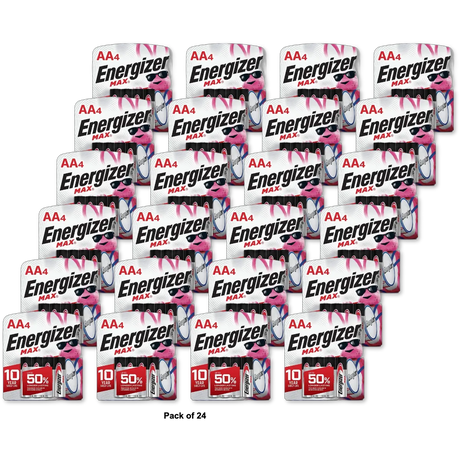 Energizer Alkaline Batteries Size: AA 0.8 Oz (Pack of 24)