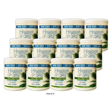 Hawaiian Silky Creme Conditioning No-Lye Relaxer (Mild) 20 Oz (Pack of 12)