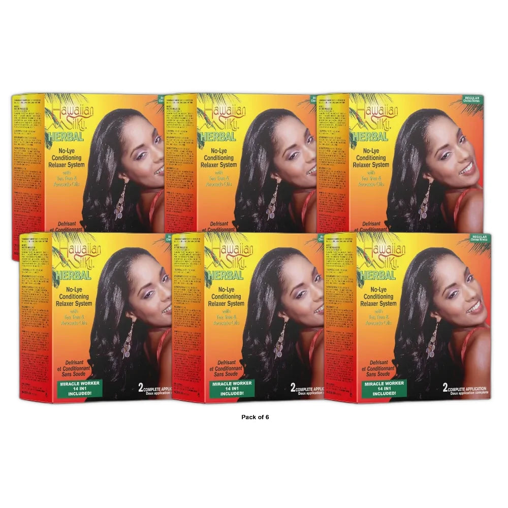 Hawaiian Silky Herbal No Lye 2/Appl Regular (Pack of 6)