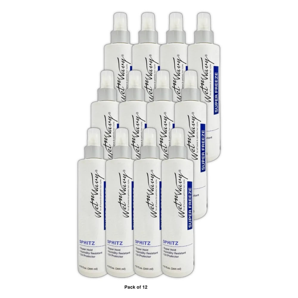 Wet-N-Wavy Super Freeze Spritz 10 Fl. Oz (Pack of 12)