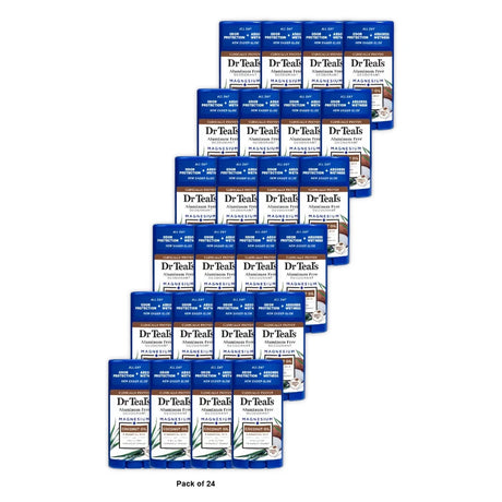Dr Teal s Aluminum Free Deodorant Coconut Oil with Essential Oils 2.65 oz (Pack of 24)