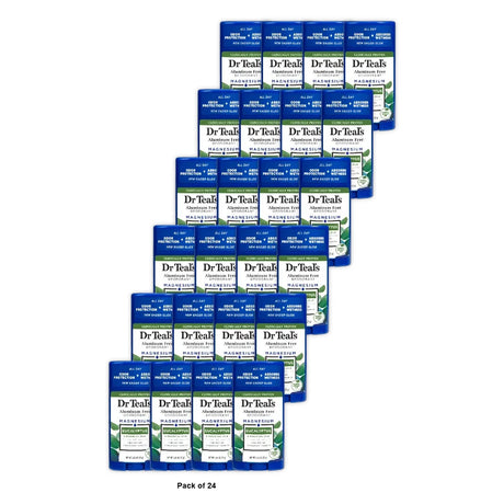 Dr Teal s Aluminum Free Deodorant Eucalyptus with Essential Oils 2.65 oz (Pack of 24)