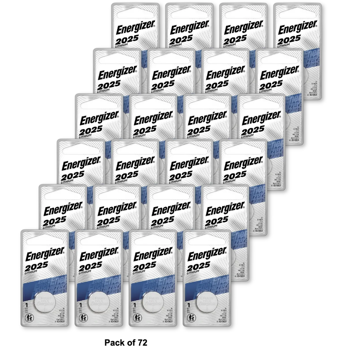 Energizer Lithium 3V Watch Battery Ecr-2025Bp 0.16Oz (Pack Of 72)