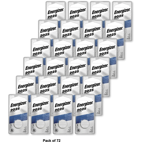 Energizer Lithium 3V Watch Battery Ecr-2025Bp 0.16Oz (Pack Of 72)