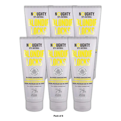 Noughty Blondie Locks Blonde Enhancing Conditioner, Vegan-Friendly 97% Natural S 8.4. Oz (Pack of 6)