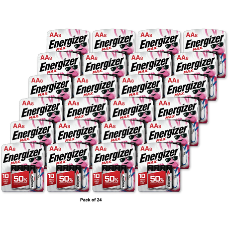 Energizer Max AA Alkaline Batteries 11Oz (Pack of 24)