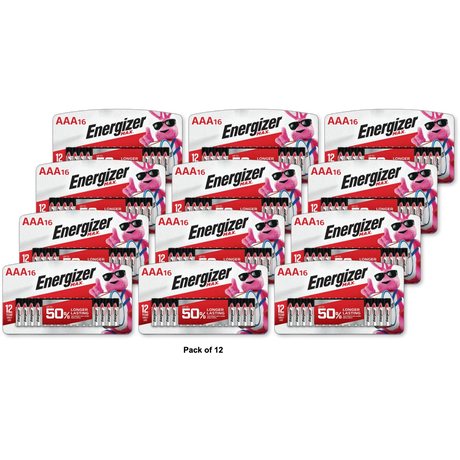 Energizer Max AAA Alkaline Batteries 31.74Oz (Pack of 12)