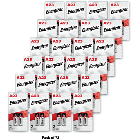 Energizer Mercury Free Alkaline Battery # A23Bpz-2 12 Volt 0.63Oz (Pack of 72)