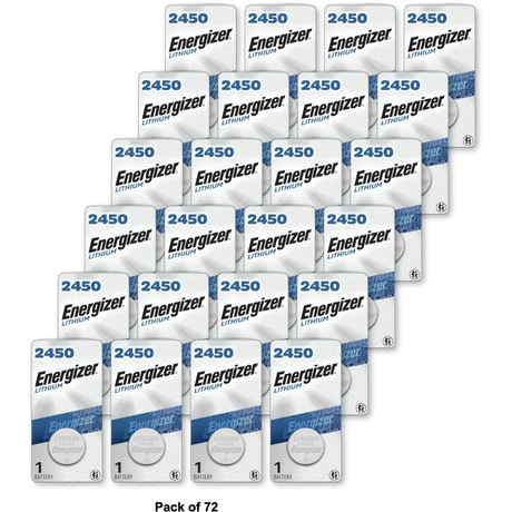 Eveready Energizer Watch Batteries Ecr2450Bp3 V 2.11Oz (Pack of 72)