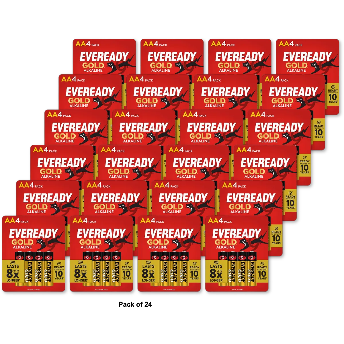 Eveready Gold AA Batteries (Pack of 24)