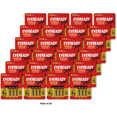 Eveready Gold AA Batteries (Pack of 24)