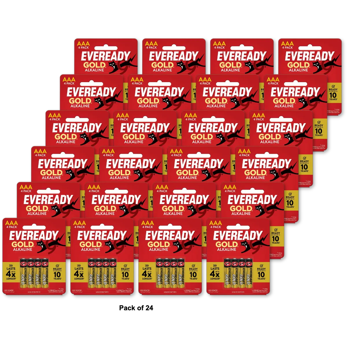 Eveready Gold AAA Alkaline Battery 1 Oz (Pack of 24)