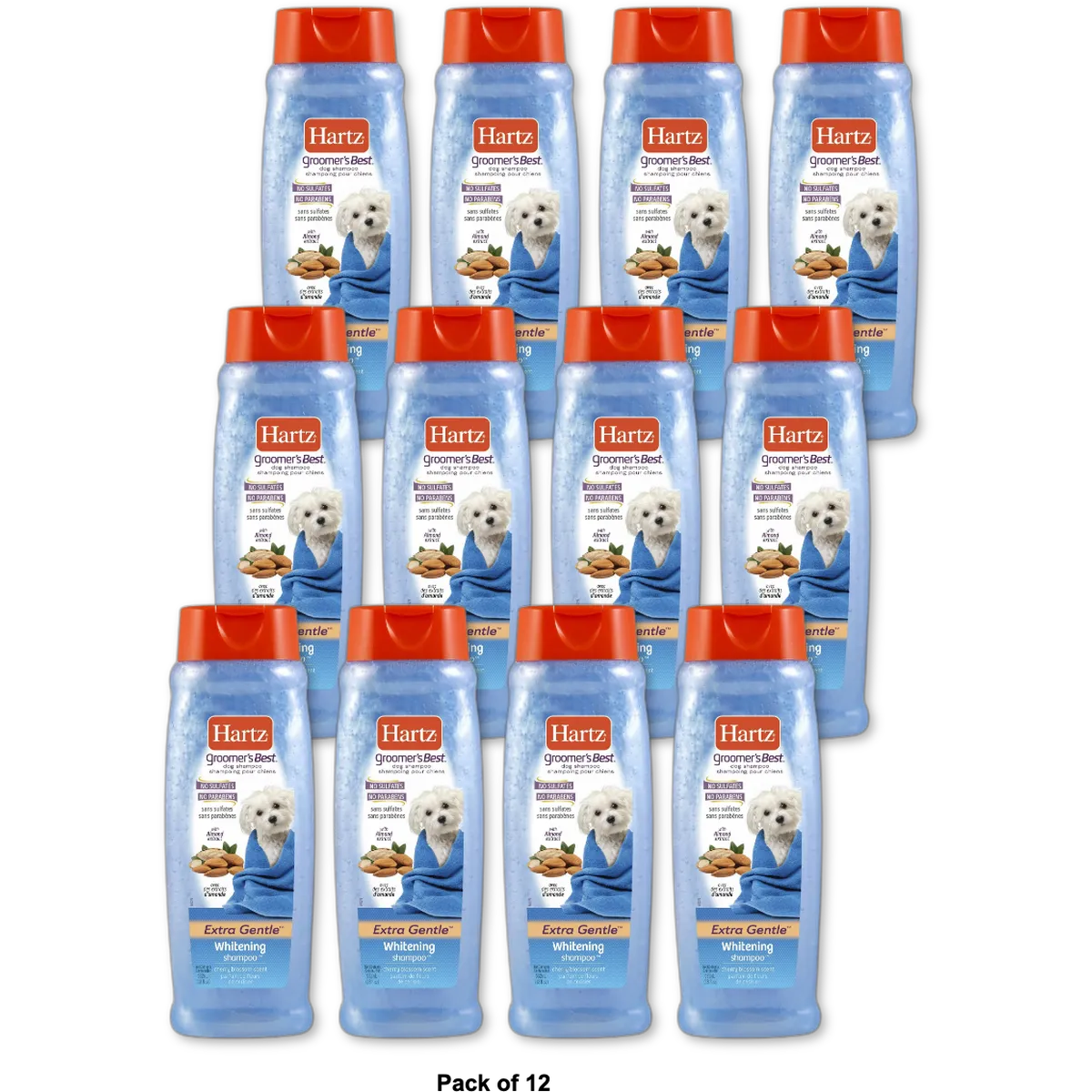Hartz Groomers Best Dog Whitening Shampoo 18Oz (Pack of 12)