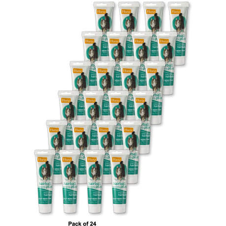 Hartz Hairball Remedy Plus Paste for Cats & Kittens Salmon 2.5Oz (Pack of 24)