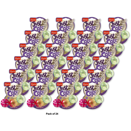 Hartz Just For Cats Bizzy Balls Cat Toy 0.8Oz (Pack of 24)